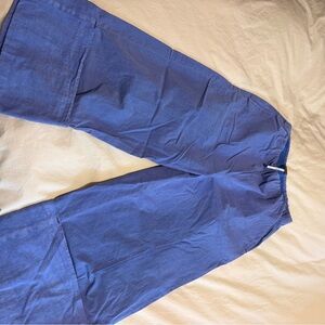 Free People Cropped Wide-Leg Pants in Blue